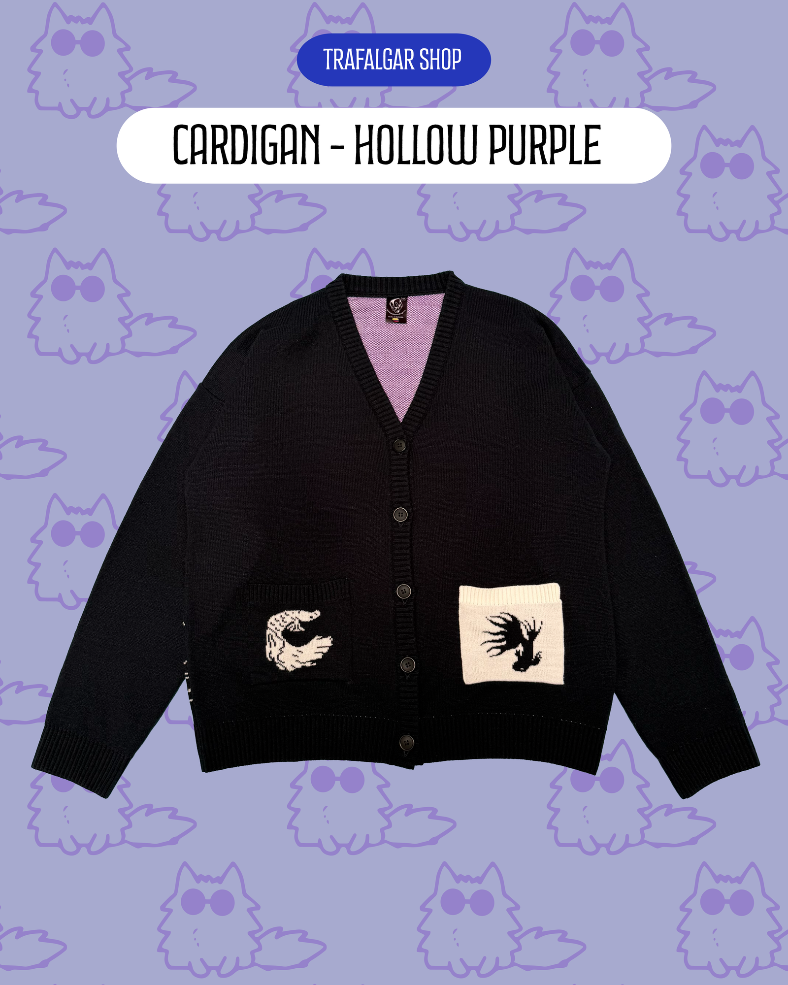 CARDIGAN - HOLLOW PURPLE